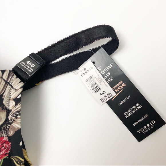 💜Torrid Sacred Hearts Black and Red Bra - Picture 3 of 6